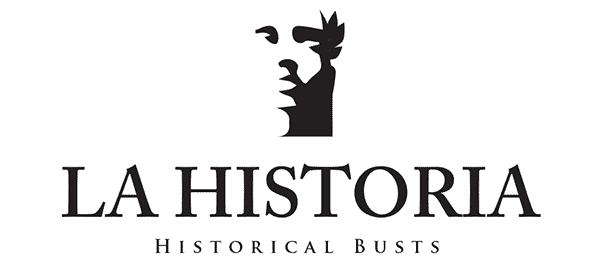 La Historia Historical busts logo
