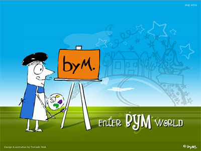 Σχεδιασμός - flash animation ιστοχώρου bymart.gr